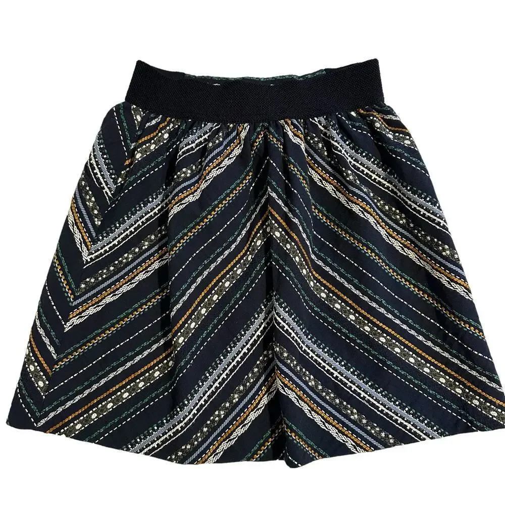 NWOT Zara Embroidered Jacuard Skirt Girls 11/12